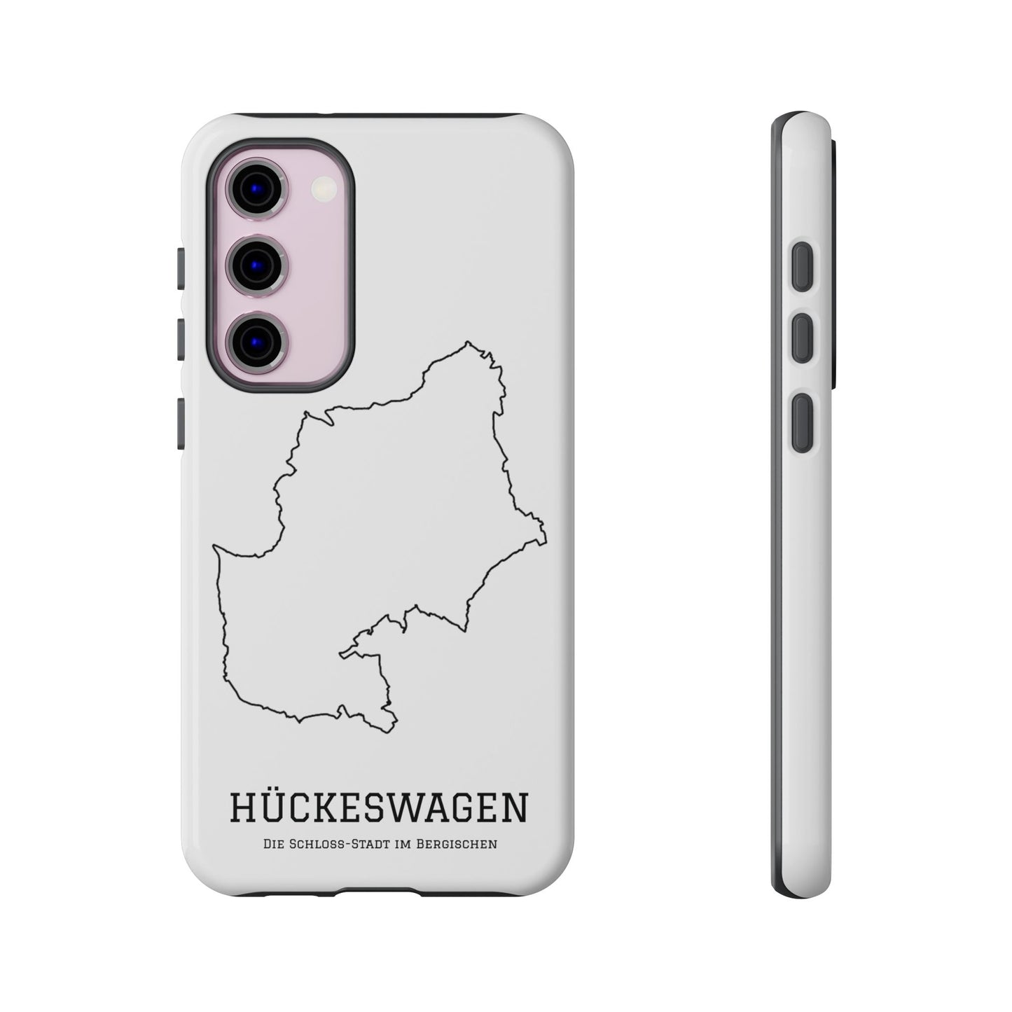 Hückeswagen Stadtumriss Robuste Handyhülle Weiß