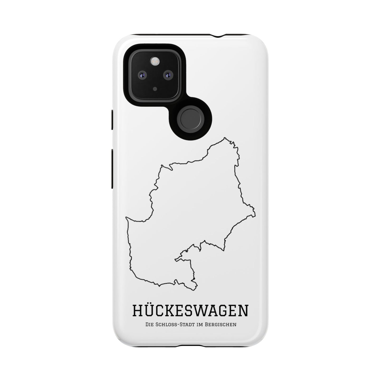 Hückeswagen Stadtumriss Robuste Handyhülle Weiß