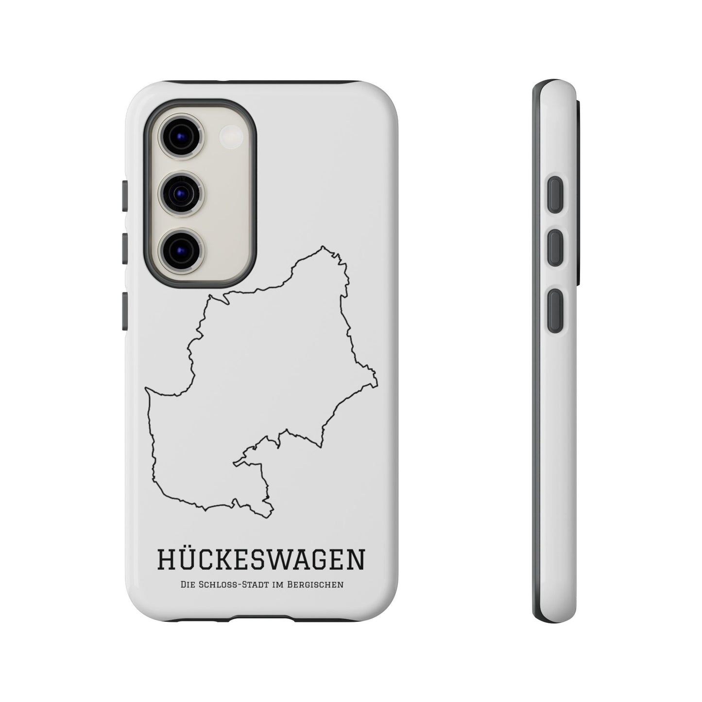 Hückeswagen Stadtumriss Robuste Handyhülle Weiß