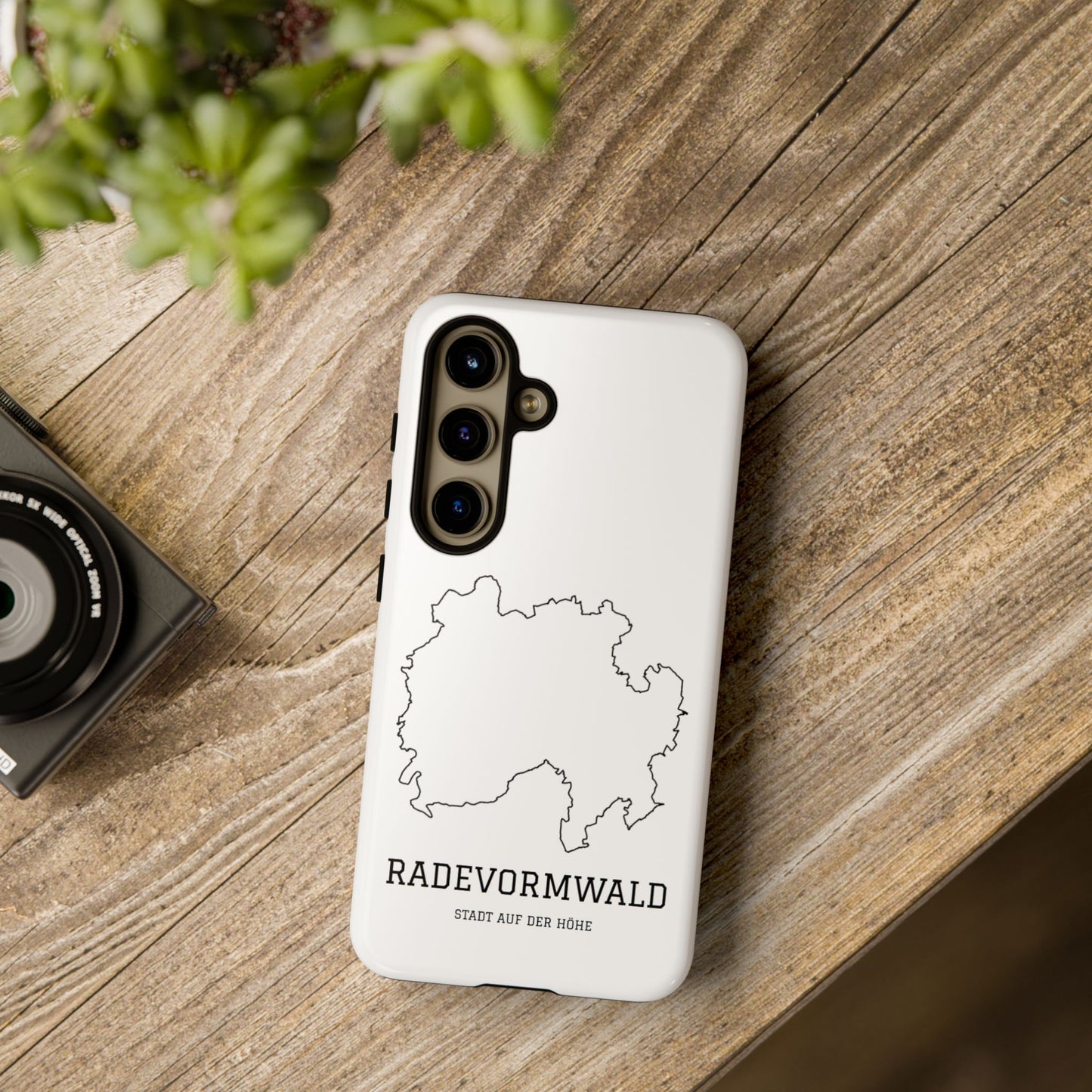Radevormwald Stadtumriss Robuste Handyhülle Weiß