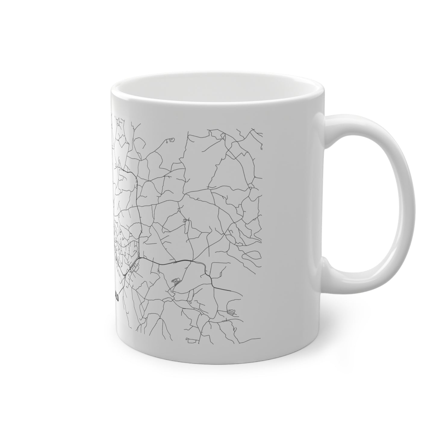 Radevormwald Straßennetz Tasse Weiß
