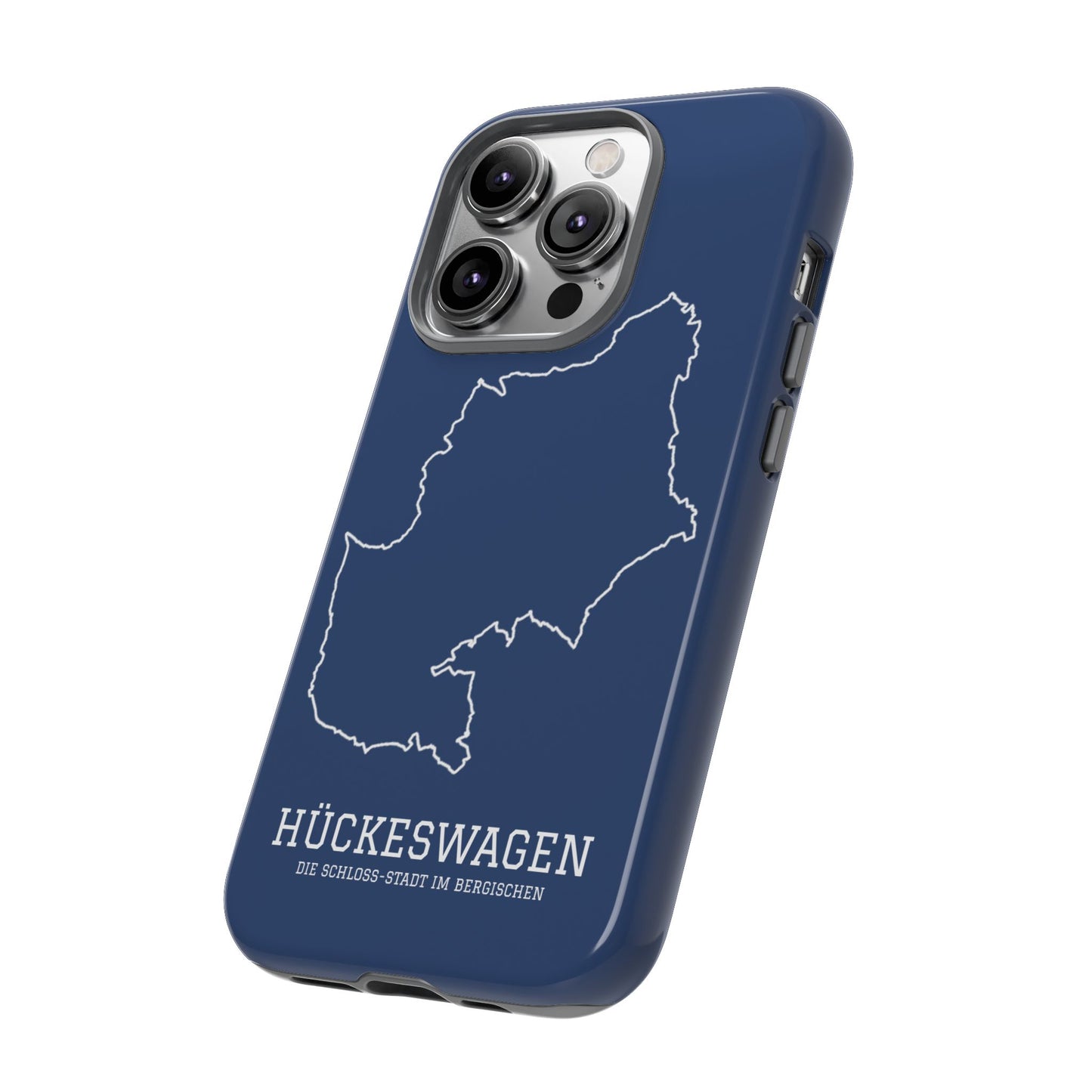 Hückeswagen Stadtumriss Robuste Handyhülle Dunkelblau