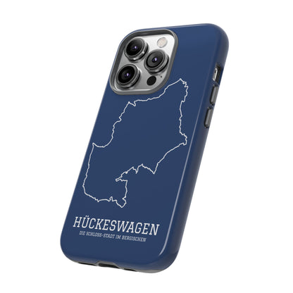 Hückeswagen Stadtumriss Robuste Handyhülle Dunkelblau