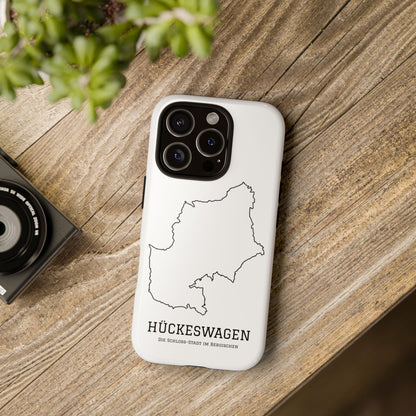 Hückeswagen Stadtumriss Robuste Handyhülle Weiß