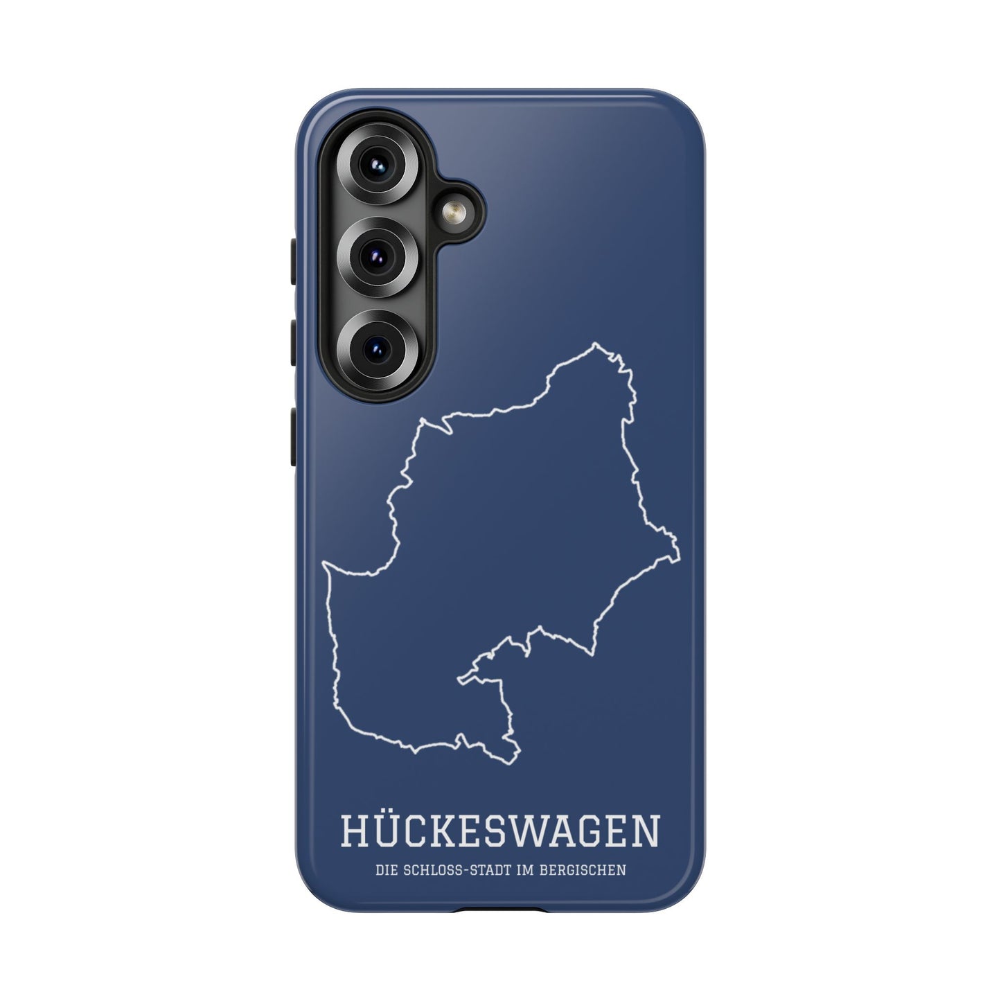 Hückeswagen Stadtumriss Robuste Handyhülle Dunkelblau