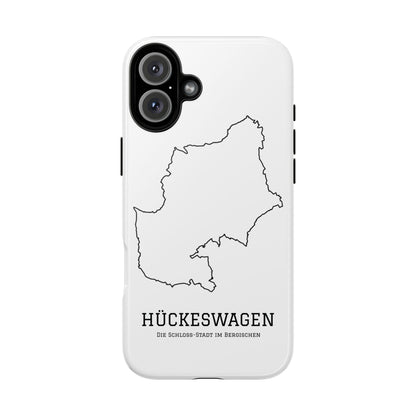 Hückeswagen Stadtumriss Robuste Handyhülle Weiß