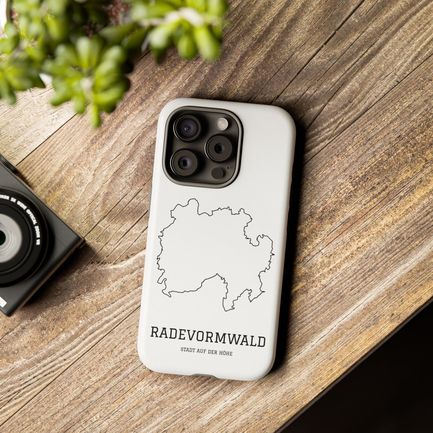 Radevormwald Stadtumriss Robuste Handyhülle Weiß