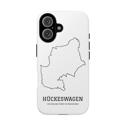 Hückeswagen Stadtumriss Robuste Handyhülle Weiß