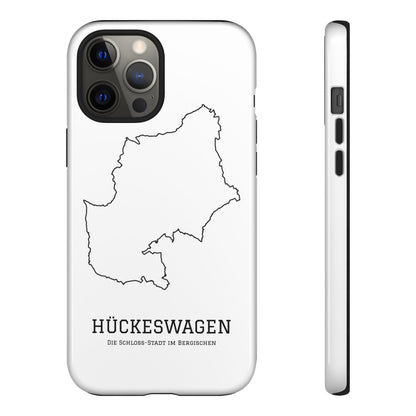 Hückeswagen Stadtumriss Robuste Handyhülle Weiß