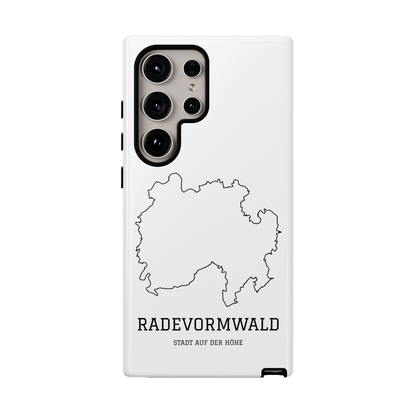 Radevormwald Stadtumriss Robuste Handyhülle Weiß