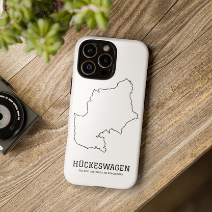 Hückeswagen Stadtumriss Robuste Handyhülle Weiß