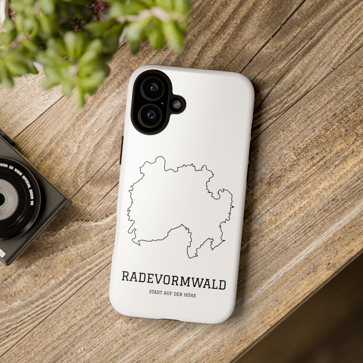 Radevormwald Stadtumriss Robuste Handyhülle Weiß
