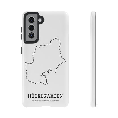 Hückeswagen Stadtumriss Robuste Handyhülle Weiß