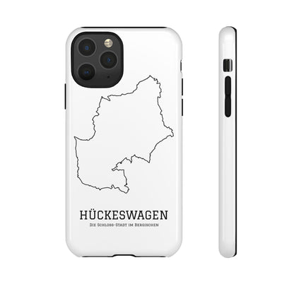 Hückeswagen Stadtumriss Robuste Handyhülle Weiß
