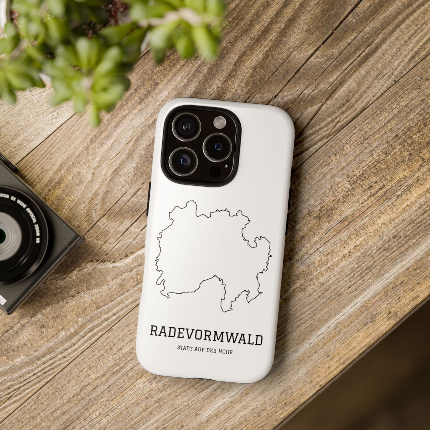 Radevormwald Stadtumriss Robuste Handyhülle Weiß