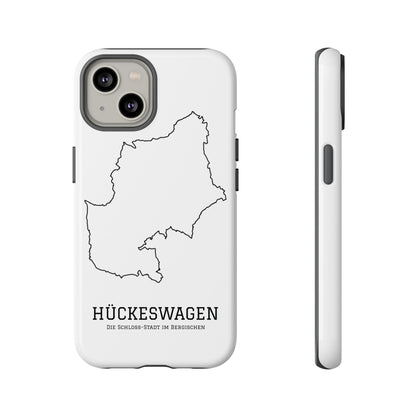 Hückeswagen Stadtumriss Robuste Handyhülle Weiß