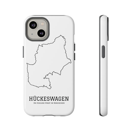 Hückeswagen Stadtumriss Robuste Handyhülle Weiß
