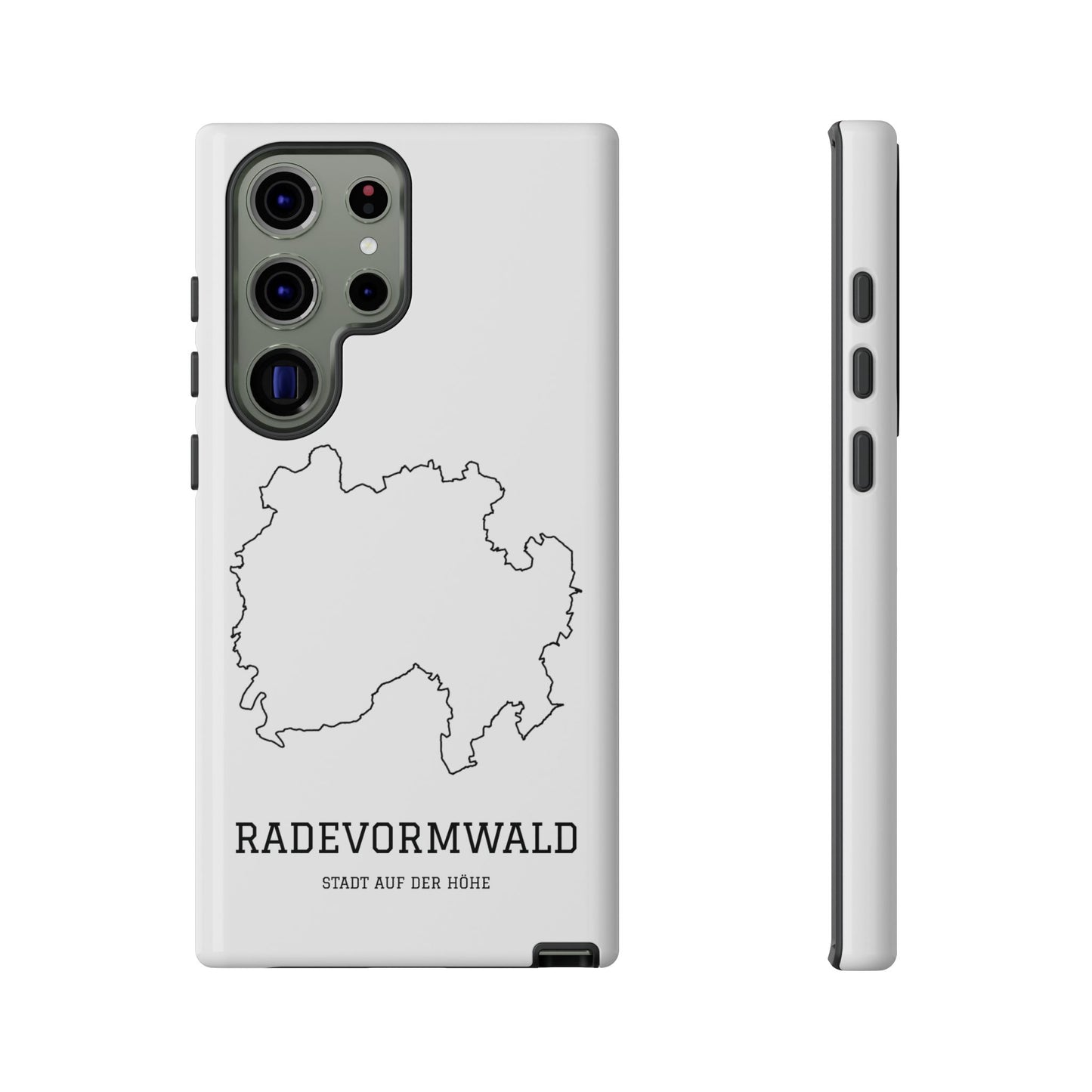 Radevormwald Stadtumriss Robuste Handyhülle Weiß