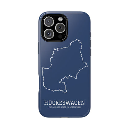 Hückeswagen Stadtumriss Robuste Handyhülle Dunkelblau