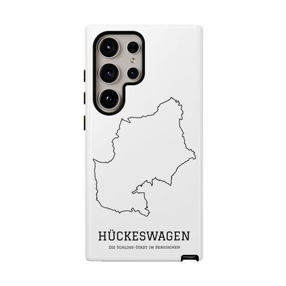 Hückeswagen Stadtumriss Robuste Handyhülle Weiß