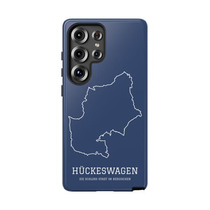 Hückeswagen Stadtumriss Robuste Handyhülle Dunkelblau