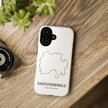 Radevormwald Stadtumriss Robuste Handyhülle Weiß