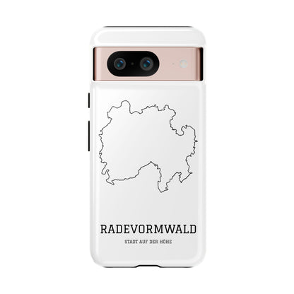 Radevormwald Stadtumriss Robuste Handyhülle Weiß