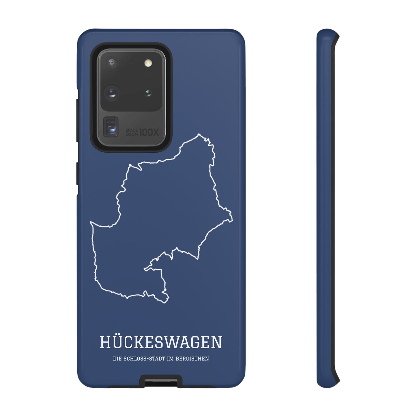 Hückeswagen Stadtumriss Robuste Handyhülle Dunkelblau