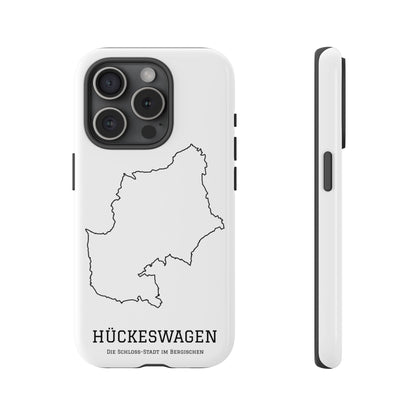 Hückeswagen Stadtumriss Robuste Handyhülle Weiß