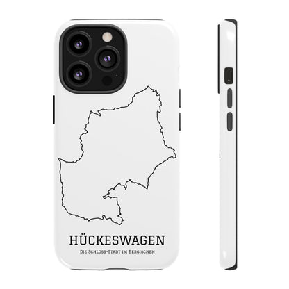 Hückeswagen Stadtumriss Robuste Handyhülle Weiß