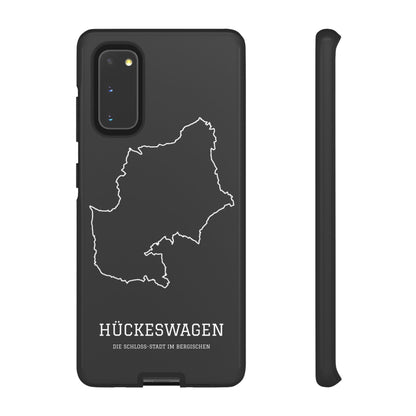 Hückeswagen Stadtumriss Robuste Handyhülle Schwarz