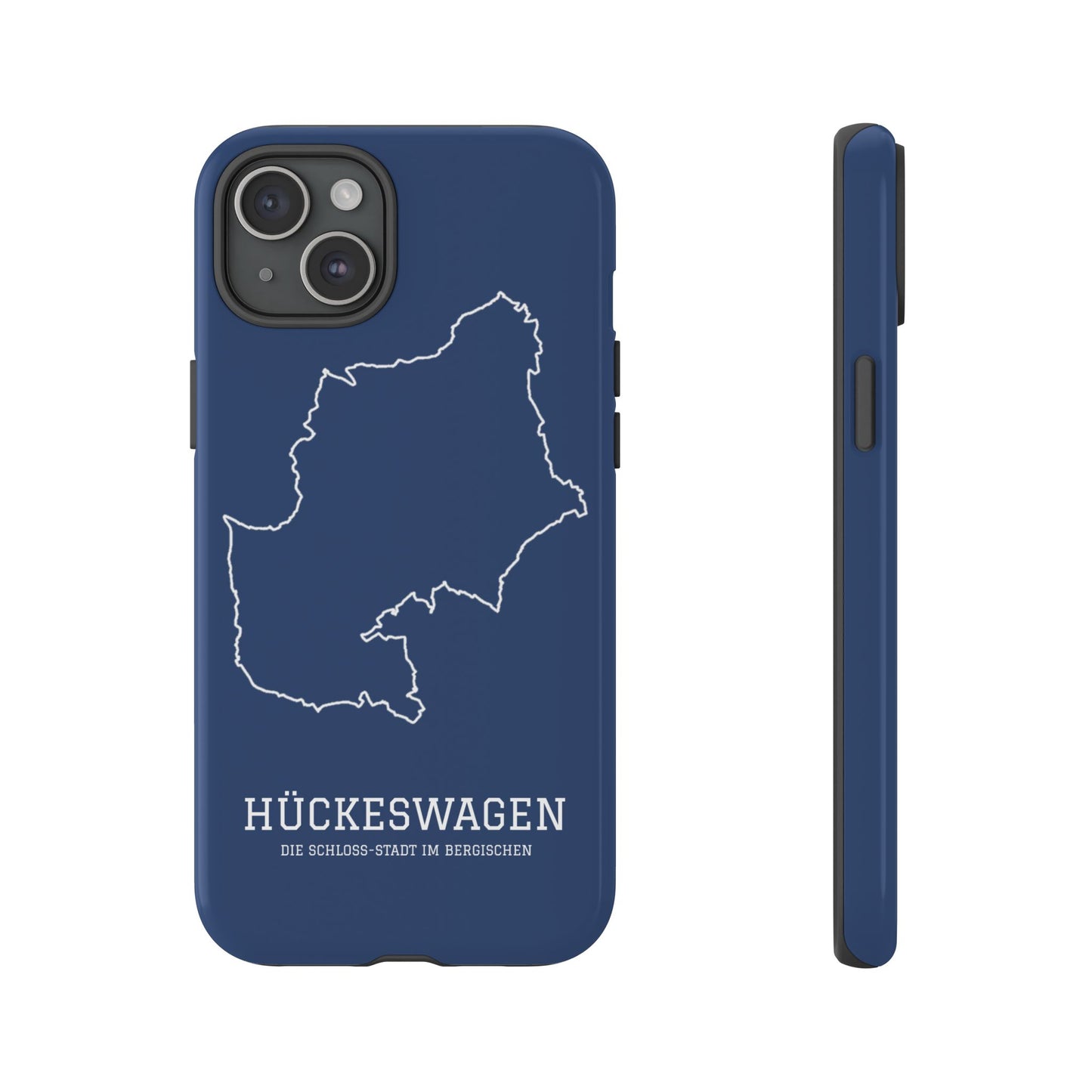Hückeswagen Stadtumriss Robuste Handyhülle Dunkelblau