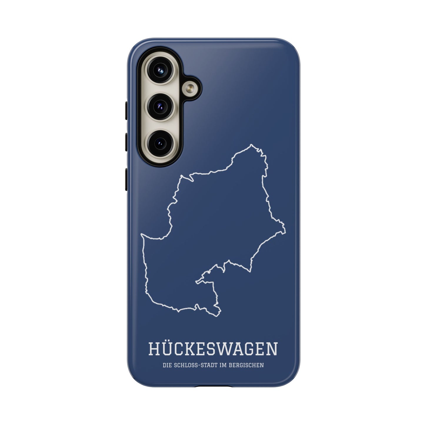 Hückeswagen Stadtumriss Robuste Handyhülle Dunkelblau