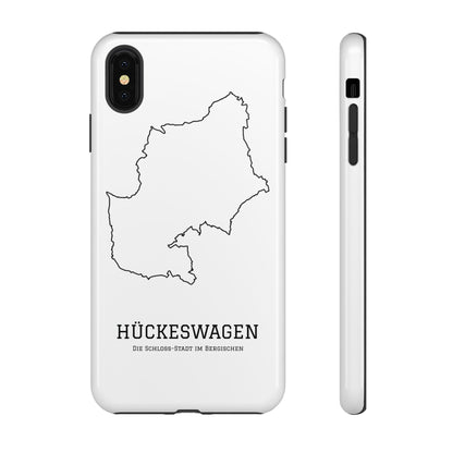 Hückeswagen Stadtumriss Robuste Handyhülle Weiß