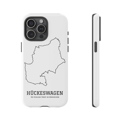 Hückeswagen Stadtumriss Robuste Handyhülle Weiß