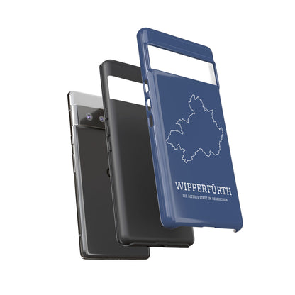 Wipperfürth Stadtumriss Robuste Handyhülle Dunkelblau