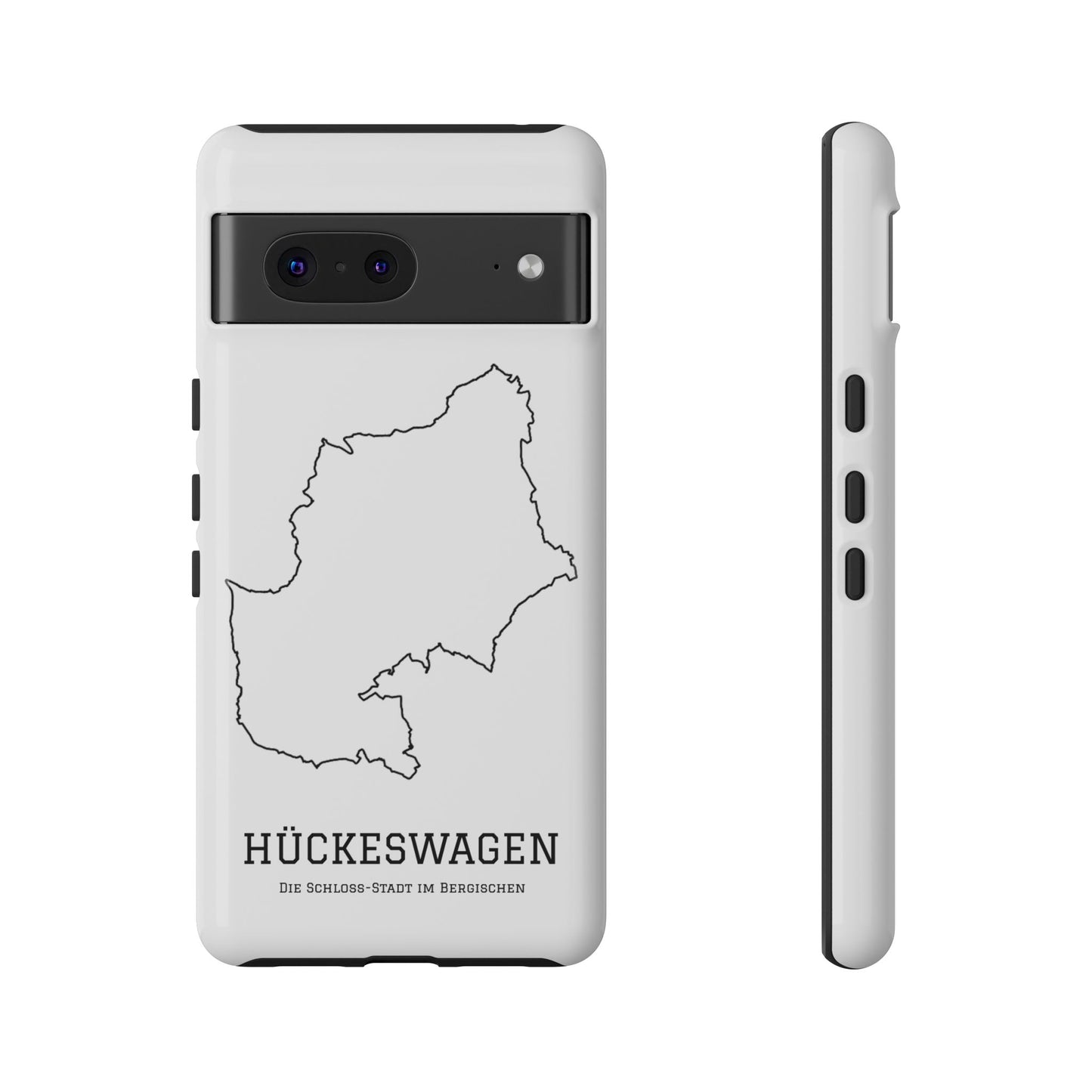 Hückeswagen Stadtumriss Robuste Handyhülle Weiß