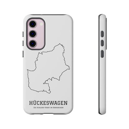Hückeswagen Stadtumriss Robuste Handyhülle Weiß