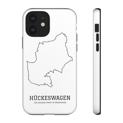 Hückeswagen Stadtumriss Robuste Handyhülle Weiß