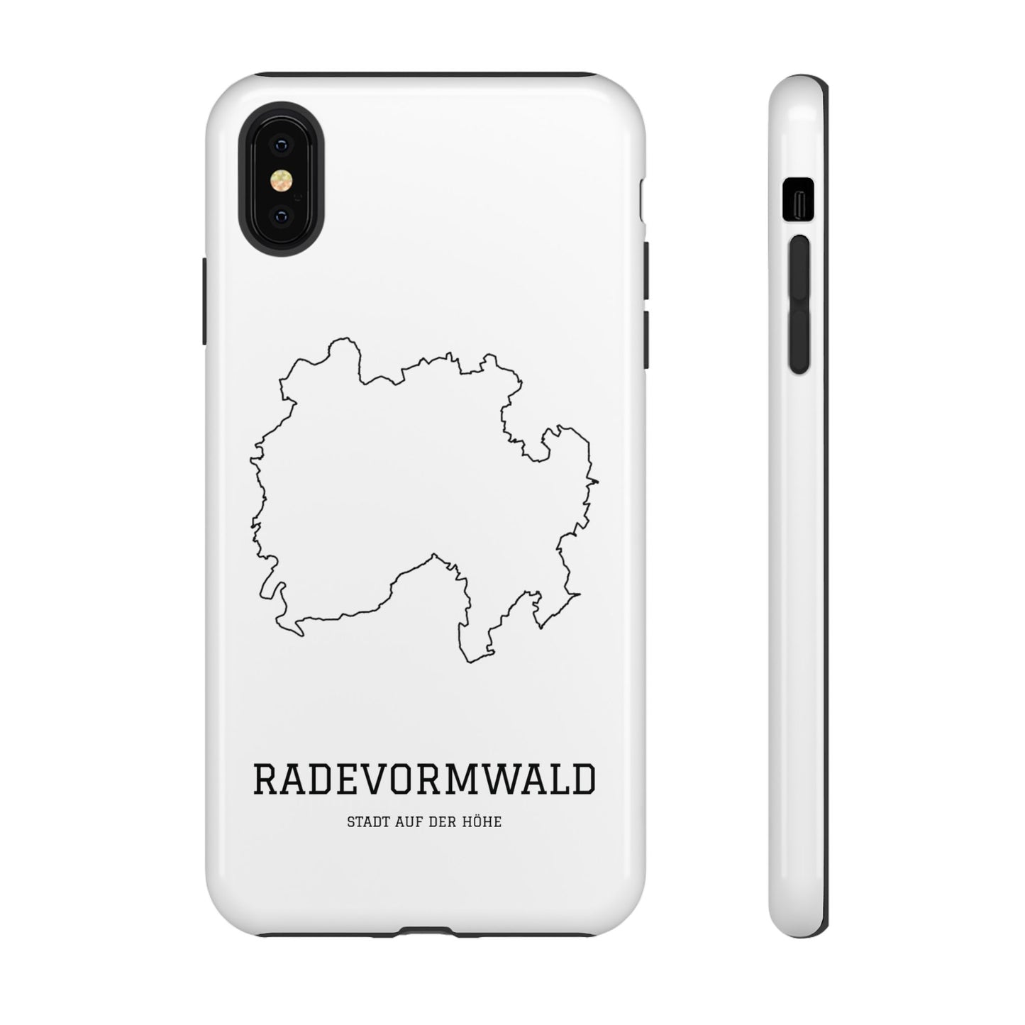 Radevormwald Stadtumriss Robuste Handyhülle Weiß