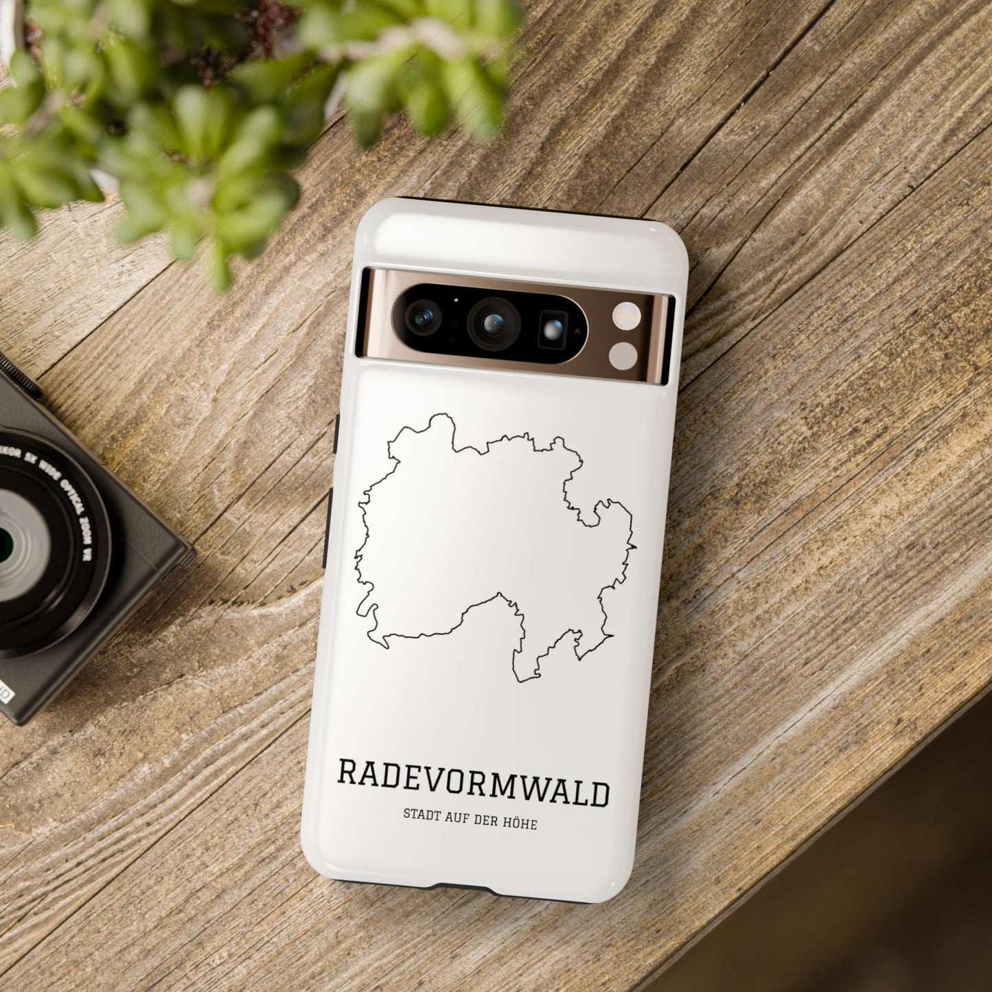 Radevormwald Stadtumriss Robuste Handyhülle Weiß