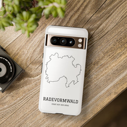 Radevormwald Stadtumriss Robuste Handyhülle Weiß