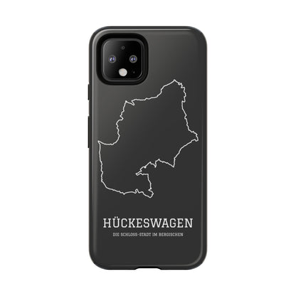 Hückeswagen Stadtumriss Robuste Handyhülle Schwarz