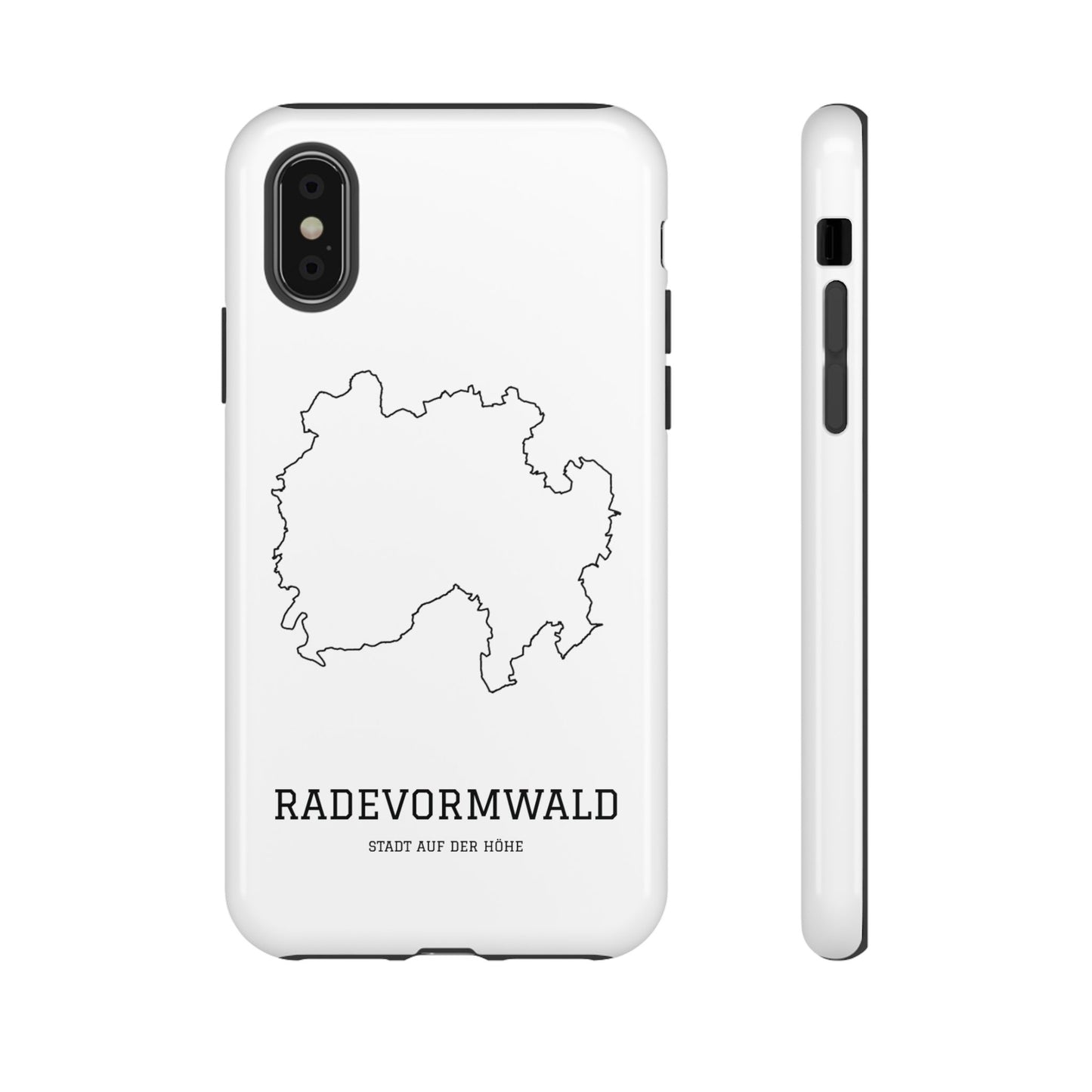 Radevormwald Stadtumriss Robuste Handyhülle Weiß