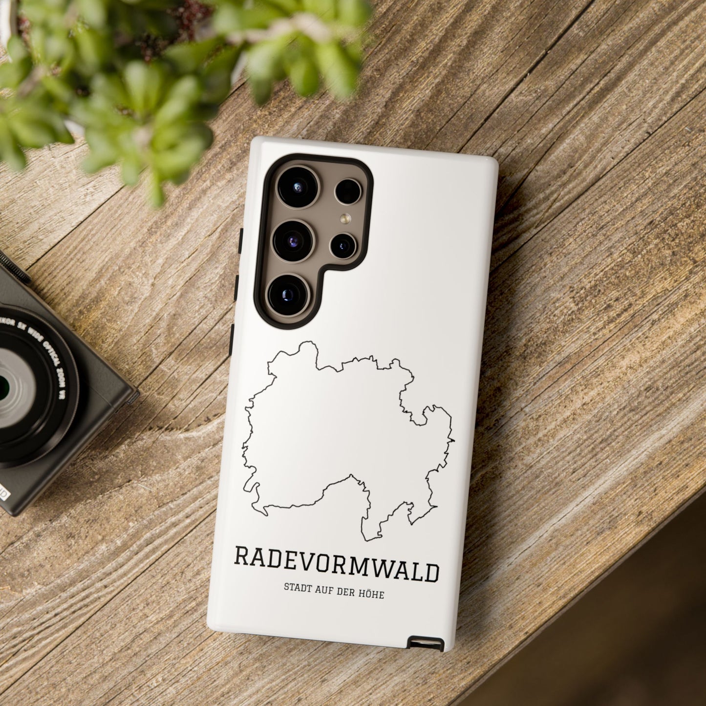 Radevormwald Stadtumriss Robuste Handyhülle Weiß