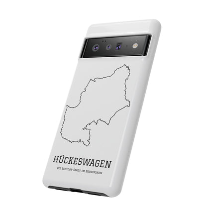 Hückeswagen Stadtumriss Robuste Handyhülle Weiß