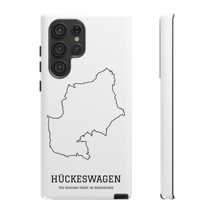 Hückeswagen Stadtumriss Robuste Handyhülle Weiß