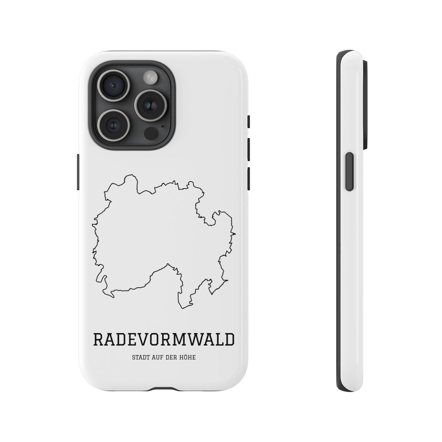 Radevormwald Stadtumriss Robuste Handyhülle Weiß