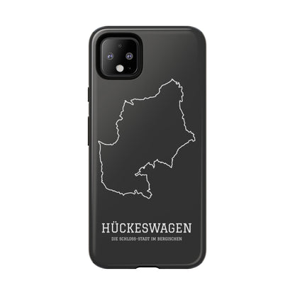 Hückeswagen Stadtumriss Robuste Handyhülle Schwarz