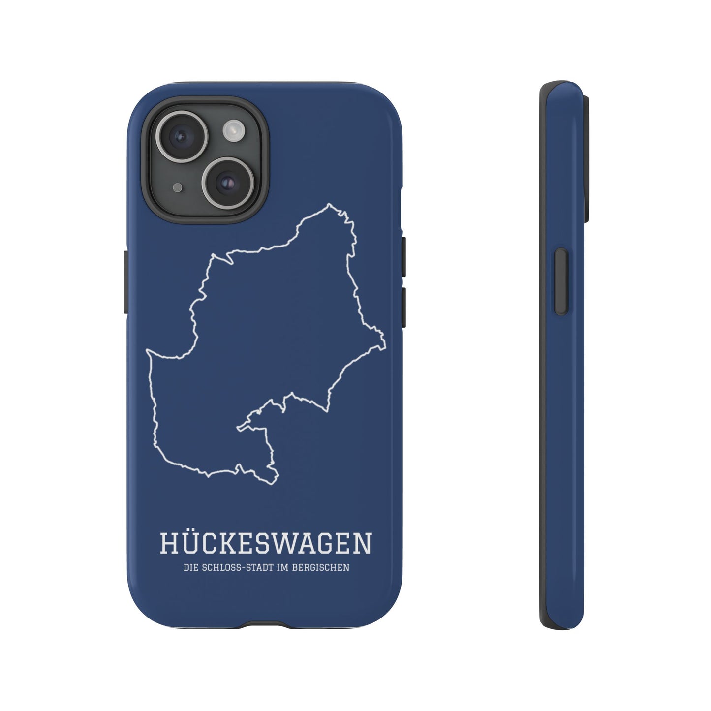 Hückeswagen Stadtumriss Robuste Handyhülle Dunkelblau